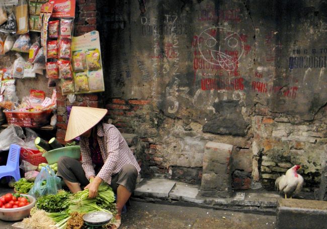 ハノイ街角<br />