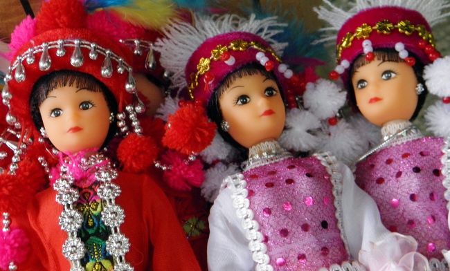 ホーチミン廟付近お土産店にて