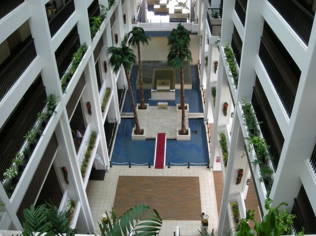 ホテル中庭（？）