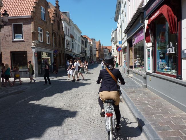 走りにくい石畳もよい経験です。