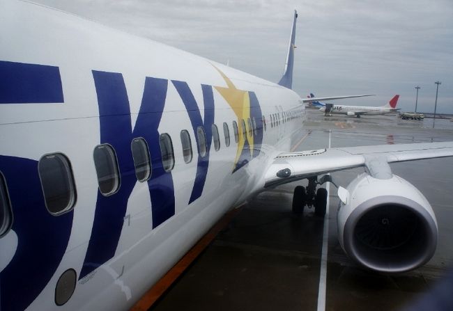 ①2011.03.10<br /><br />　往路「スカイマーク」<br />　中部国際空港～沖縄那覇空港まで<br />　<br />　スカイマークは１日２便<br />　一泊二日の弾丸なので早朝便をチョイス