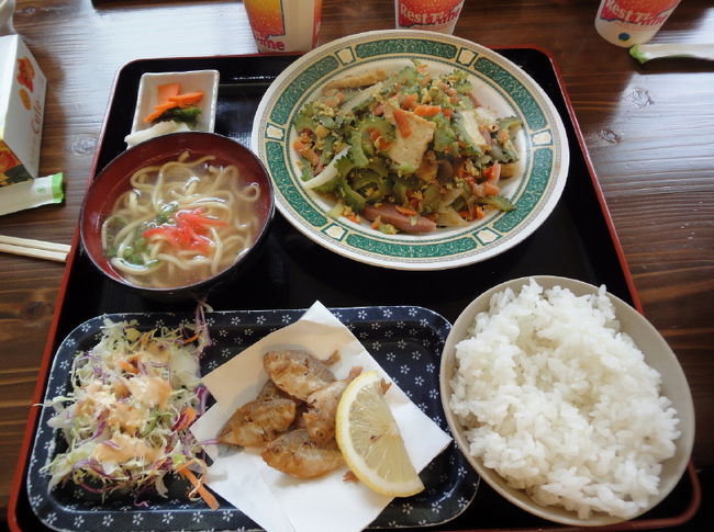<br />①私はこの写真のゴーヤの定食<br /><br />　夫婦だけと違い大勢だと違った料理を<br />　<br />　オーダーしていろいろと食べれるのも嬉しい