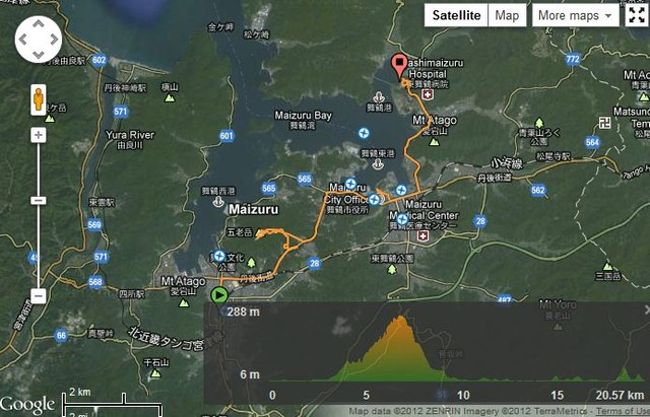 ➛京都　舞鶴市（舞鶴城　まいづる知恵蔵　赤れんが博物館）<br />http://bit.ly/O11Z4y<br />➛Wikiloc ツアー一覧（後順）<br />http://bit.ly/M23euj<br />➛Earth View　<br />（Japan）　http://sdrv.ms/JAF07M<br />（World）　 http://sdrv.ms/JbEwoT<br />➛Earth Tour　<br />（Japan）　http://sdrv.ms/KJMg6A<br />（World）　 http://sdrv.ms/K8WLiB