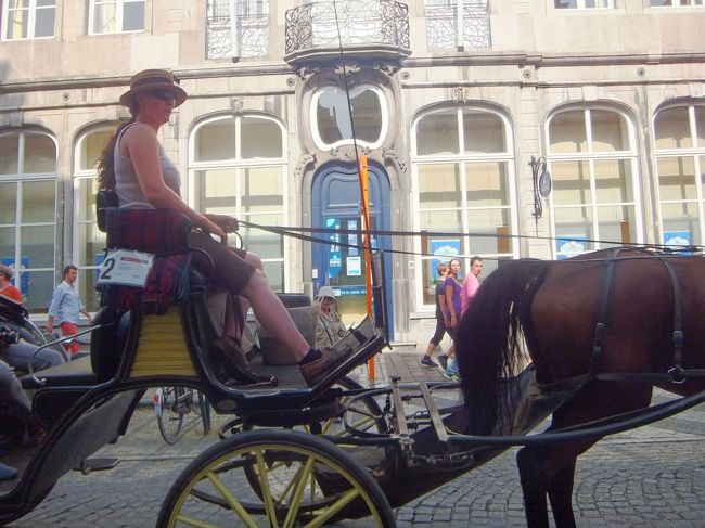 あとで馬車に乗りたかったのですが、祭が始まるので乗れませんでした。残念！