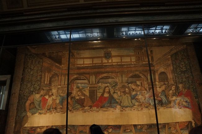 “最後の晩餐”（タペストリー）。<br /><br />