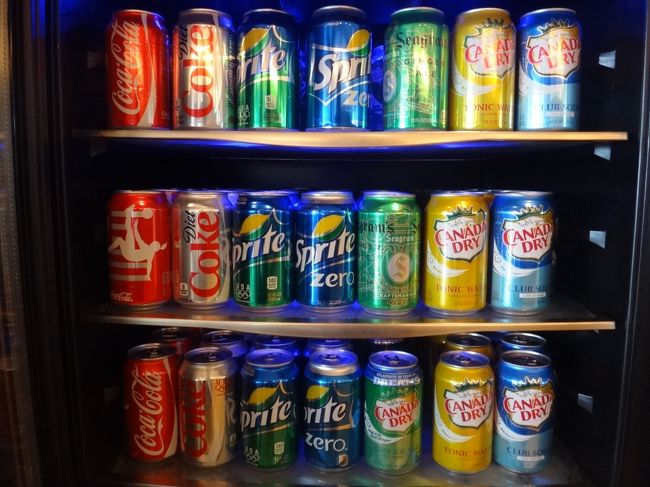 炭酸系のドリンクが多いです。