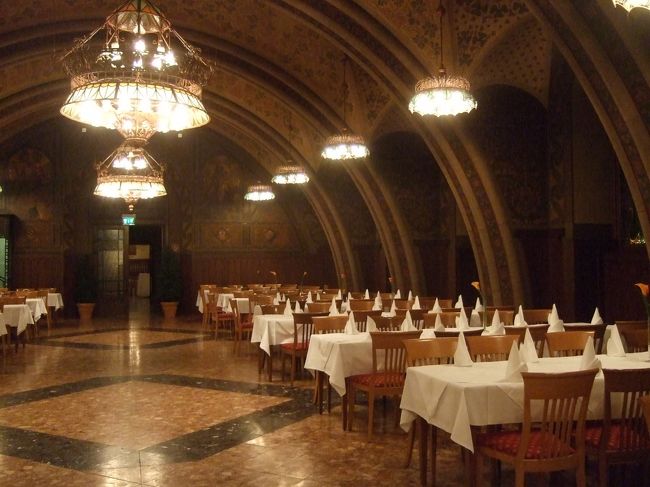 ｳｲｰﾝ　市庁舎　　ﾗｰﾄﾊｳｽｹﾗｰにて夕食