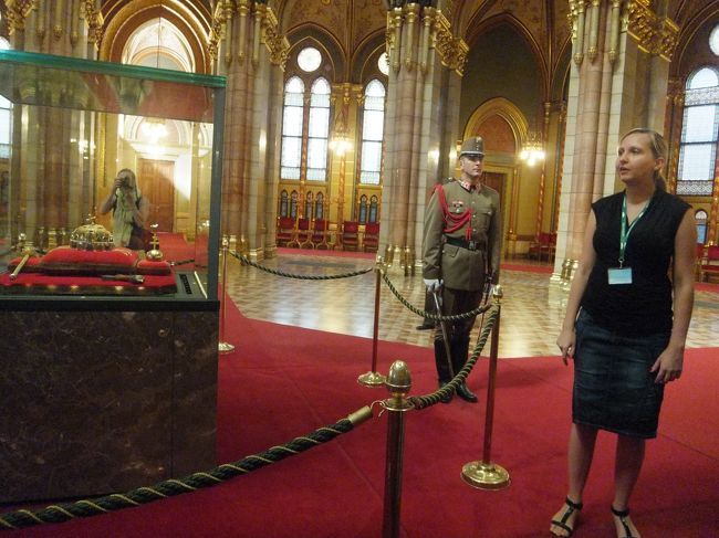 英語ガイドさんと、衛兵。