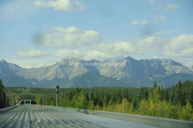 バンクーバー出発のカナディアン号では、<br />朝起きると既に山岳地帯に入っており、<br />どこからがカナディアンロッキーなのか、<br />ちょっとわからない感じがするのですが、<br />東から西行きに乗ると、<br />ロッキー山脈が壁のように迎えてくれて、<br />「いよいよロッキー！」という感じで、<br />車内も盛り上がります！