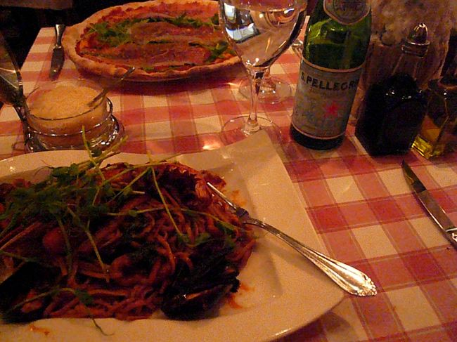 ガムラ・スタンをぶらぶら歩き、イタリアンでランチ。<br />薄味なフィンランドに比べ、ちょっと味が濃かったです。