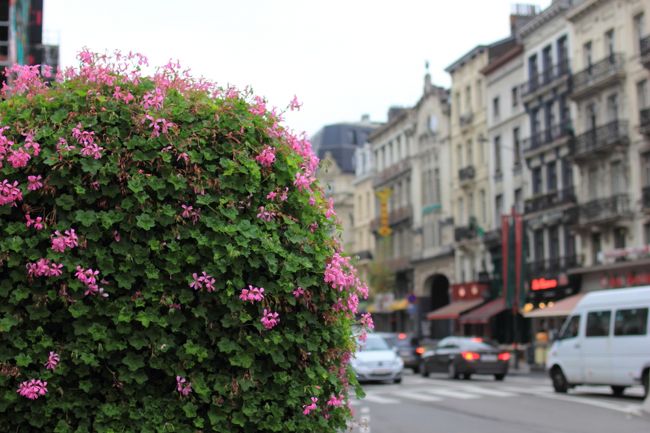 証券取引所前。