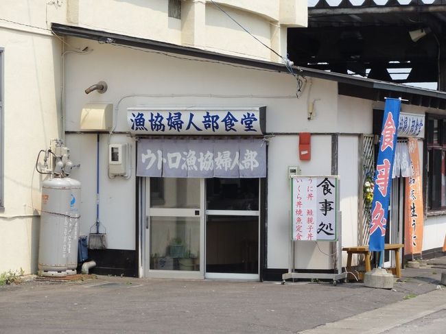 羅臼では、漁協のお母さんたち切り盛りする食堂でランチ！