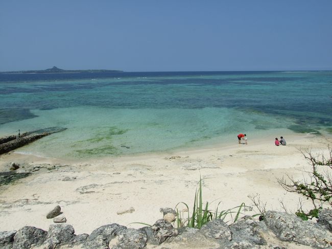 美ら海水族館のすぐ近くのビーチ。綺麗でした。