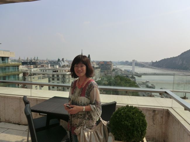 こちらは、テラスから自由橋方面。