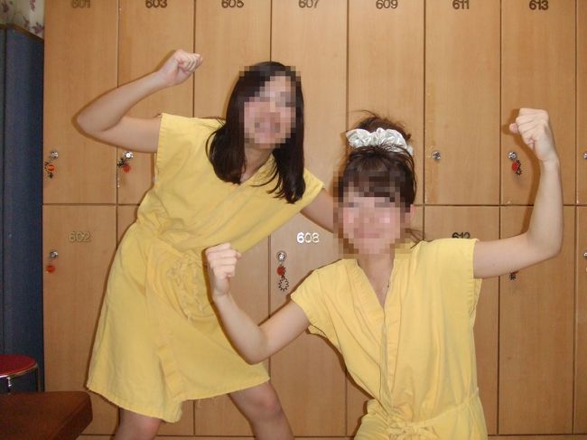 汗蒸幕に入る前の気合の１枚（笑）<br /><br />定番のコースで、汗蒸幕のあとはアカスリ&amp;パックをしました(^ω^)