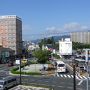 鳥栖市街と新鳥栖の朝日山