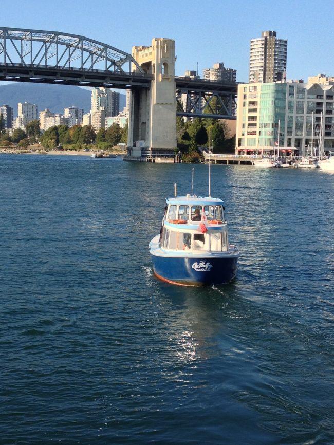 次の観光地は、ピアみたいなところです。写真の船は水上タクシーです。