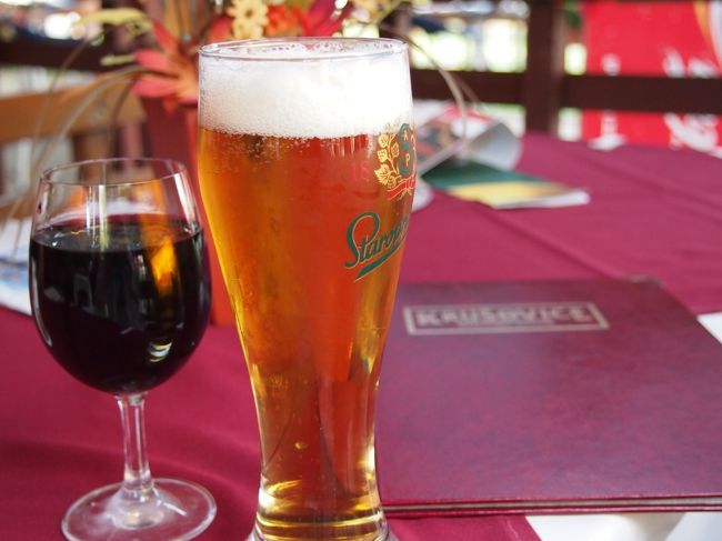 私は　ビール、　連れ合いは　エグリです。