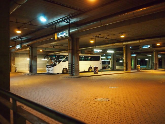 ２２時１５分　シュタディオン・バスターミナル　到着。