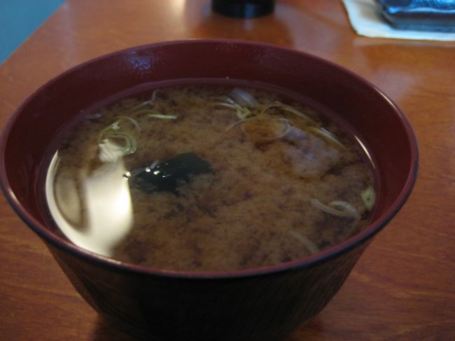 お味噌汁　３．５ユーロ　高い！