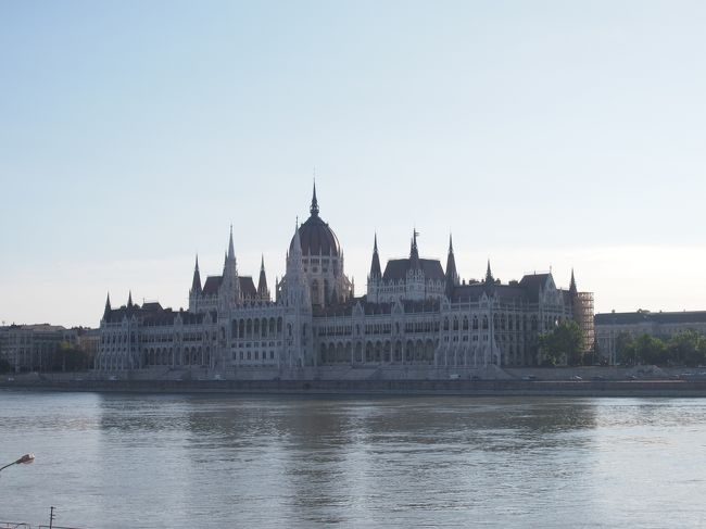 繊細な造形美。対岸から見る国会議事堂。