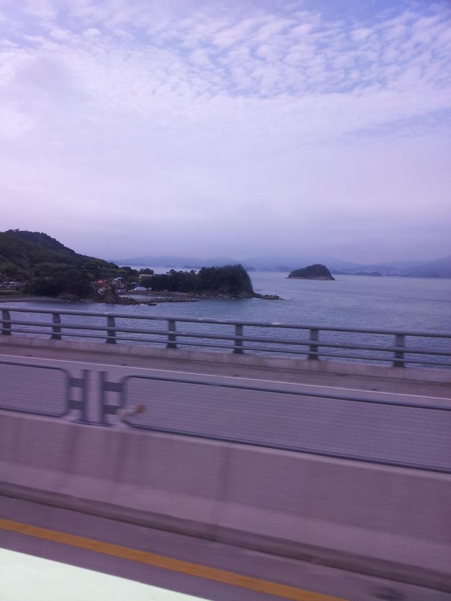 途中からは海を横目に見ながらドライブです。