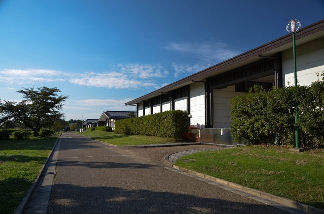 駐車場から「平城宮跡資料館」前を通って南へと歩き始めます。