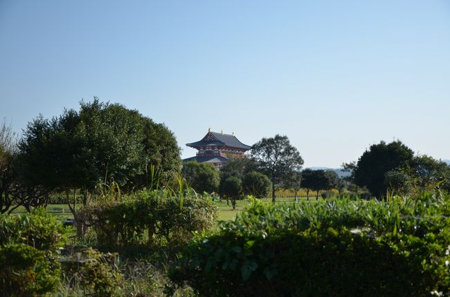 朱雀門が見えています。