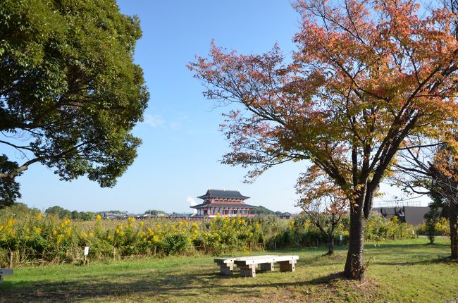 左に「第1次大極殿」が見えています