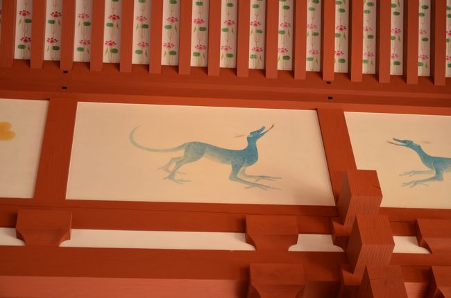 第１次大極殿の中を飾る壁画