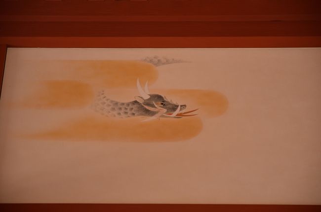 第１次大極殿の中を飾る壁画