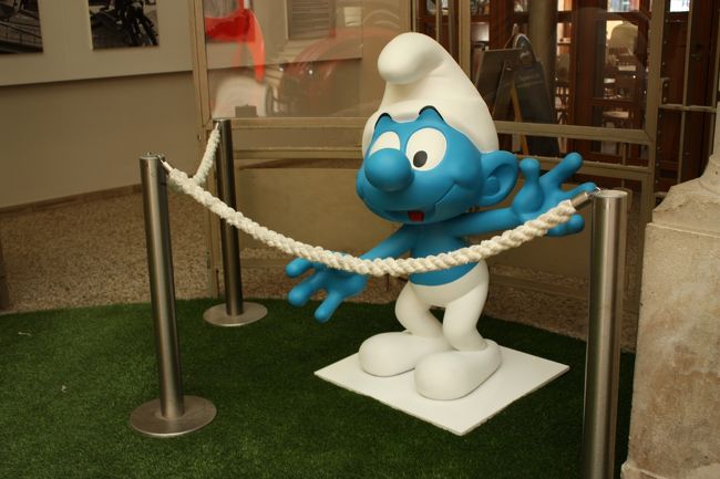 スマーフがお出迎えしてくれました(笑)