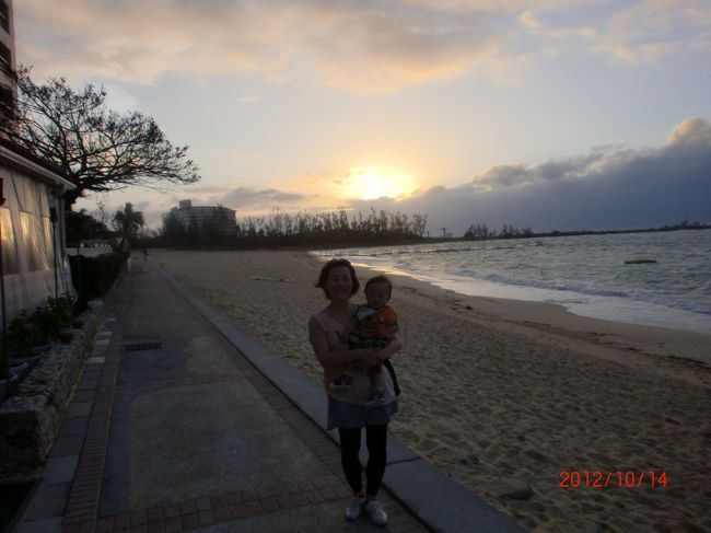 夕方になって晴れてきたので慌ててサンセットを撮りにビーチへ。<br />ちょっと遅かったかなー。