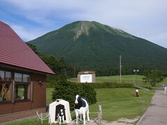 再び外出。大山まきばみるくの里に行きます。レストランとお土産屋さんがあるところです。

ここで牛乳を購入。

しかし、ここの大山は、鍵掛峠の姿とは全く異なる山のように見えます。