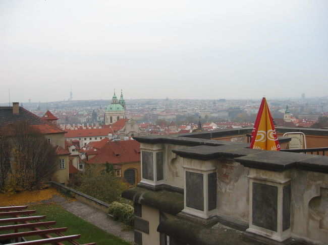 プラハ城内からの眺めです。