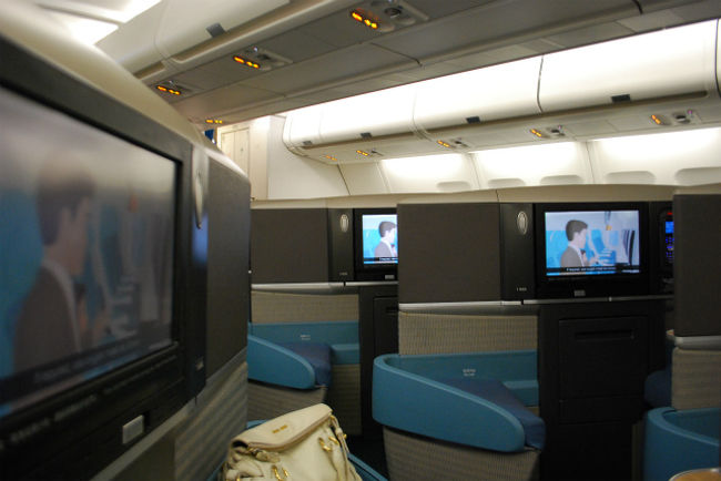 座席から見える景色。