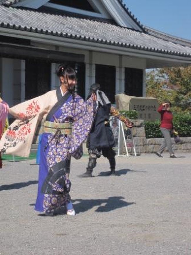 岡崎城での葵武将隊のコラボの演舞!!!おもてなし 葵武将隊 姫隊!!!!