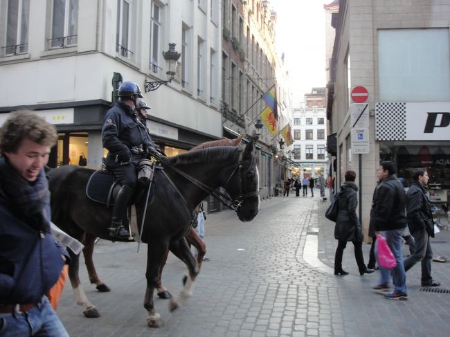 馬登場。ヨーロッパでは良く見る。