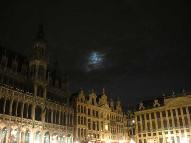 夜の広場。<br /><br />歩いてたら寒いし疲れたのかちょっと気分が悪くなってきた。