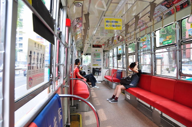 <br />③市電内です<br /><br />　最初は空いてたんですが<br /><br />　途中から満員御礼＼(◎o◎)／！