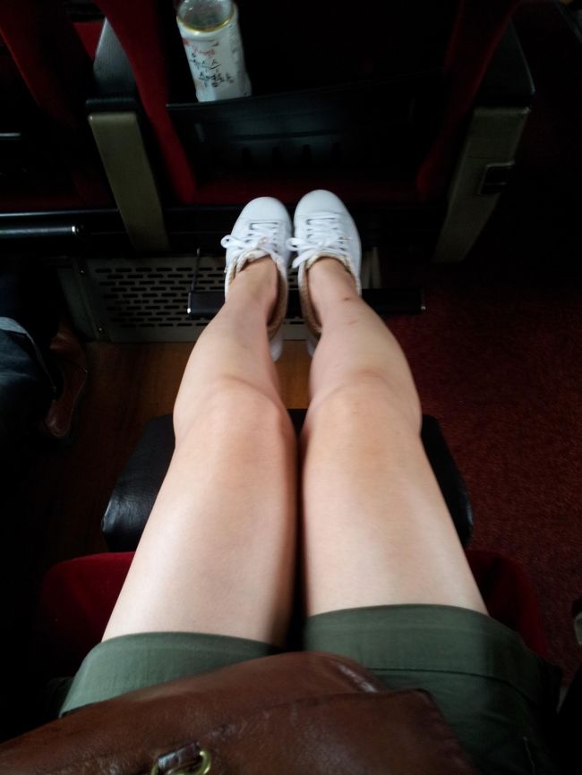 お見苦しい写真ですが汗、足をのばしても余裕のピッチです。