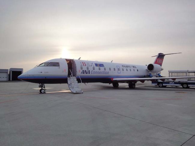 広島空港。2月16日7：48撮影。