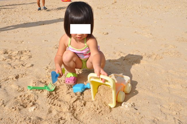 ホテル宿泊者にはお砂遊びセットを無料で貸し出してくれます。<br />バスタオルももちろん無料。ビーチかプールでの返却です。