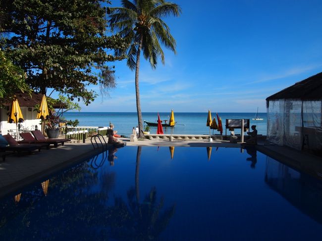 暑いときはプールでひと泳ぎ。