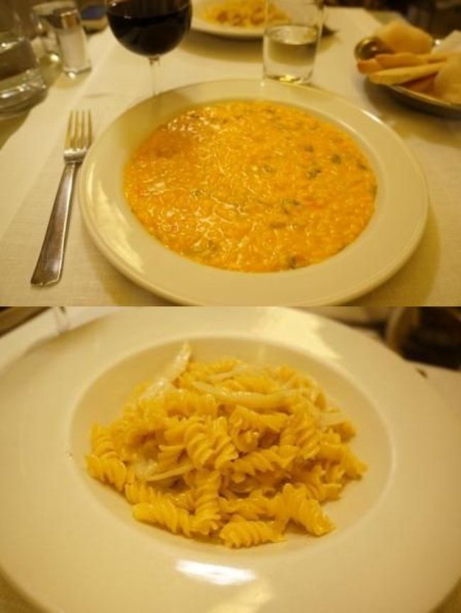 サフランのリゾットａｎｄホワイトアスパラのフリッジ。<br /><br />どれもこれも美味しかったぁ！<br />このお店も当たり！！<br />また来たいな。<br /><br />スーパーに寄りたかったけど、夜は閉まってるお店がほとんど。<br />コンビニもないしね。。<br />おとなしくホテルに戻ることに。<br />