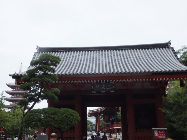 二天門<br /><br />1618年（元和4）建立、1649年（慶安2）再建された国指定の重要文化財<br /><br />浅草神社の鳥居の横、寺の東側に建っています。<br />もともとは浅草寺の境内に東照宮が建てられた時に随身門として建てられた門で、周辺の数回にわたる火災や戦災からも免れた貴重な建てもの。<br />明治の神仏分離令のあと門の名前も二天門となりました。