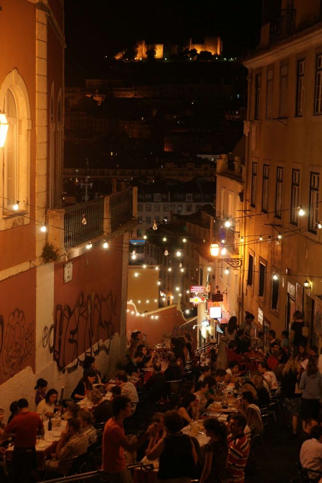 上まで上ってきたおかげで最後にまた階段からサン・ジョルジュ城を見ることが出来ました。本当にここからの眺めはすばらしいです。 <br /><br />