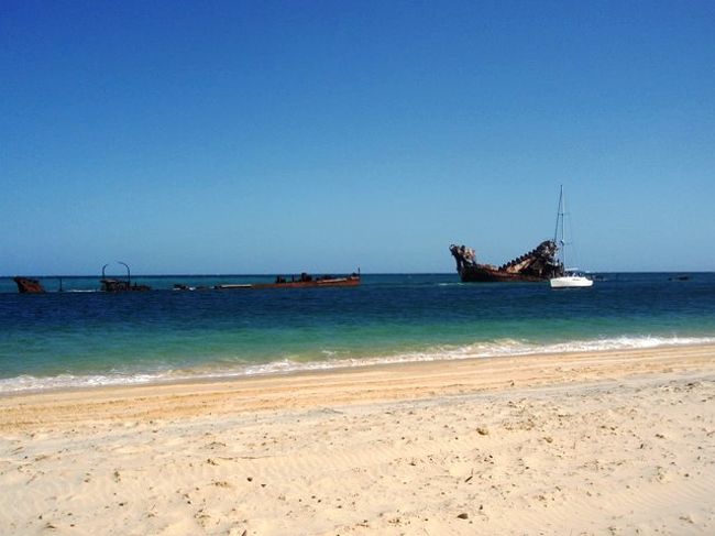 こんな砂浜の上を、ジープでガンガン走ります！