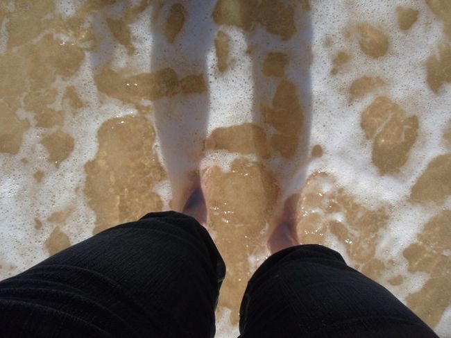 ちょっと冷たいけれど、きもちいい♪