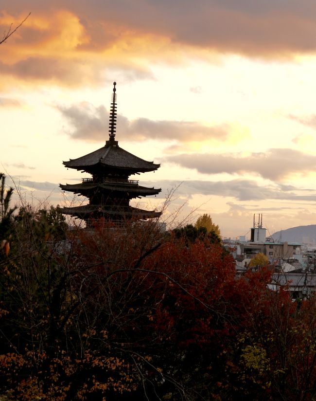 駐車場からの八坂の塔